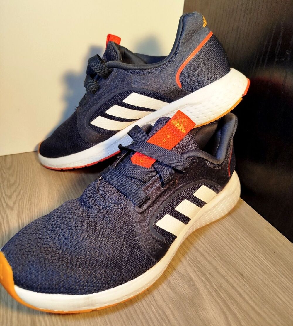 adidas Edge Lux 5 Women’s Running Shoes Black Navy Orange Size 8.5 | GZ1719